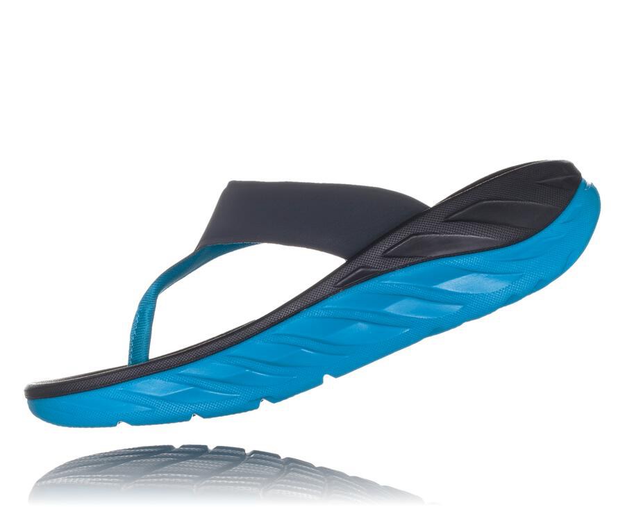 Hoka One One Womens Sandals - ORA Recovery Flip - Navy - VCBG21856